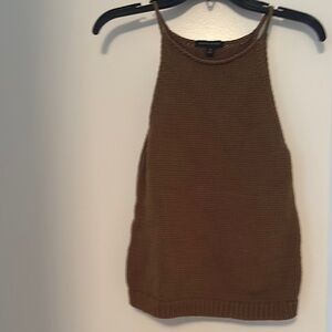 Brown Knit Women's Top